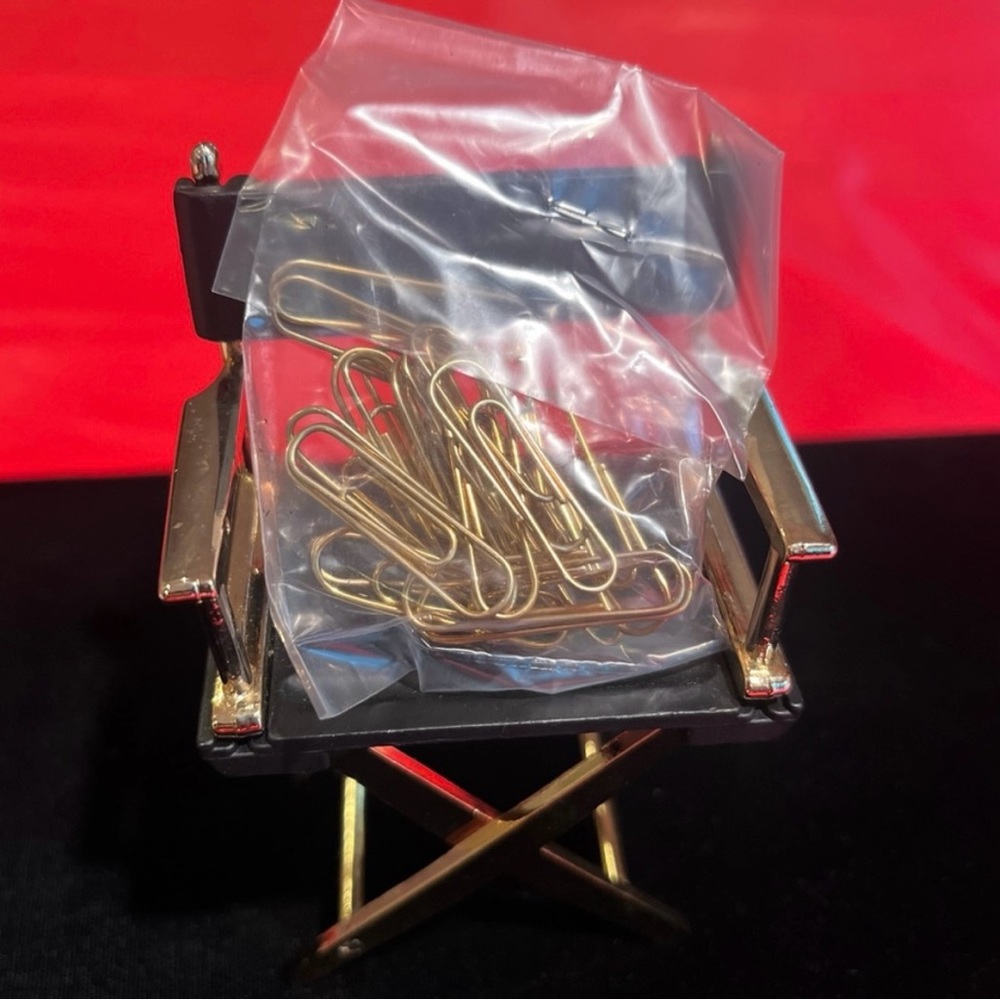 Ambassador Black Magnetic Paper Clip Chair. Brand new with gift box